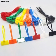 NEWIDEA 100pcs Cable Tag Easy Mark Tag Labels Markers Mesh Wire Marker Colorful Tag