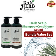 (DANH07) Bundle Value Set- Danherb Herb Scalp Shampoo and Conditioner 500ml-  Folliculitis,Oil Control,Prevent Hair Loss