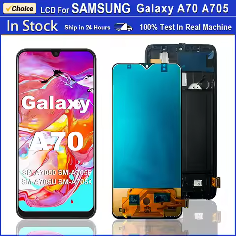 Super AMOLED LCD For Samsung Galaxy A70 LCD Touch Screen Digitizer Assembly Replaceable Parts For Sa