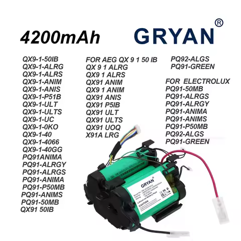 Vacuum Cleaner 4200mAh 40 55 54-2544 PANGU 7C-C 4055478301 Battery For AEG PQ91-P50MB,PQ91-50MB,PQ92