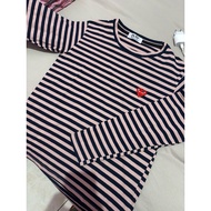 NEW CDG brand play stripe t-shirt imported from thailand, bangkok, original