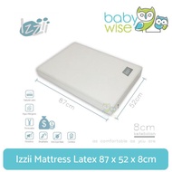 Izzii Mattress Latex 87 x 52 x 8cm for Joie Kubbie Sleep