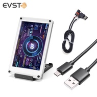 จอคอมพิวเตอร์ USB คู่ตรวจวัดอุณหภูมิ3.5นิ้วสินค้ามาใหม่จอแสดงผลคอมพิวเตอร์อะคริลิค DIY หน้าจอทุติยภู