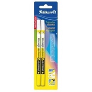 PELIKAN Erasable Highlighter 456-2-B Yellow White Erase Signs Office Student Book