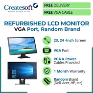 Refurbished LCD Monitor VGA port 23 24 Inch [FREE DELIVERY]