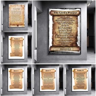 Seni Dinding Psalm 91: Cetak Alkitab untuk Hiasan Rumah dengan Lukisan Canvas