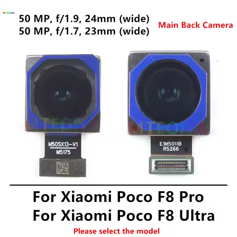 50MP Main Back Camera For Xiaomi Poco F8 Pro Ultra Rear Camera Module F8Pro F8Ultra Smartphone Repai