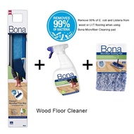 Bona Premium Mop + Wood Floor Cleaner (1L) + Dusting pad