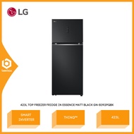 LG 423L Top Freezer Fridge in Essence Matt Black LinearCooling™ LG ThinQ™ GN-B392PQBK GNB392PQBK Pet