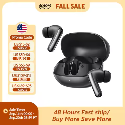 QCY Melobuds N20 BH25HT20A Wireless Bluetooth 6.0 Earphone -50dB Adaptive ANC 13mm Drivers Headsets 