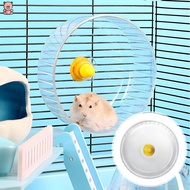 Hamster Exercise Wheel 17cm Transparent Silent Hamster Wheel Cage Accessory Running Wheel for Chinchilla Gerbils for Small Animals Rodents Hamsters Gerbils Rabbits YKD