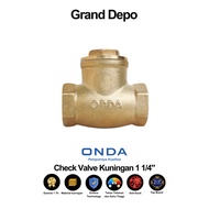 Onda Check Valve Tabok Kleep 1 1/ 4" Onda Swing Check Valve/