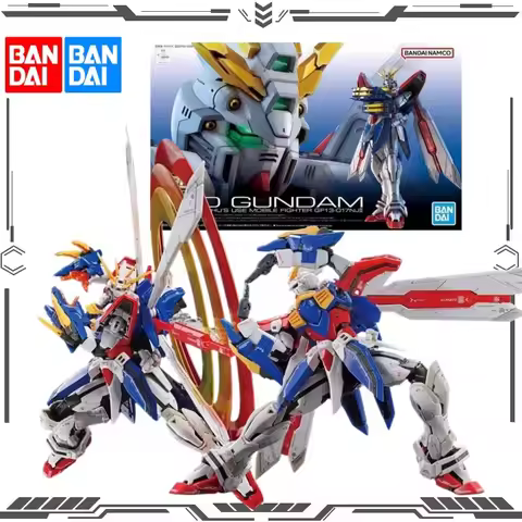 Bandai Original RG 1/144 GF13-017NJII God Gundam Domon Kasshu's Mobile Fighter Model Kit Collectible