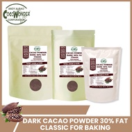 CACAO POWDER DARK 30% FAT CLASSIC - GOOD FOR BAKING | COCOWONDER | 100% CERTIFIED ORGANIC