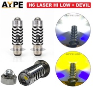 LED LASER MOTORCYCLE HEADLIGHT D2 H6 H4 P15D AC DC 9-80V BEBEK MATIC 2 COLORS
