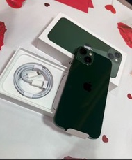 💜💜台北iPhone專賣店💜💜拆封新品🍎 iPhone 13 256G綠色 🍎💟電池100%原廠保固到保固2024/9/5🔺只特價各一台🔺買到賺到