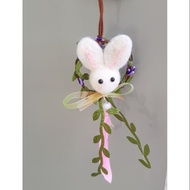 Christmas car deco rabbit reindeer