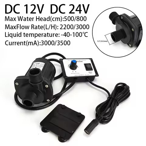 JT-1000B3 High Pressure Pump with Governor 1/2" Ceramic Pump, 2600~3000L/H, 6~8M Head, DC 12V 24V Su