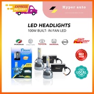 Fordayo 100W LED Headlight Bulb H4 H7 H11 HB3 HB4 9012 Universal Car LED Headlamp Super Bright