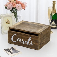 Wedding Wall-Mounted Organizer Box Card Box Simple Letter Wooden Box Card Solid Wood Storage Event S