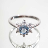 Elsa Aquamarine Ring - Cincin Berlian Aquamarine - Mrsae Jewelry