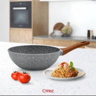 Deep Fry Wok Marble - 26cm/home Appliances/Kitchen Frying/Frying