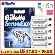 [HH6F] Gillette Sensor Excel Men's Razor Blade Replace Heads Facial Beard Shaving Hair Removal Doubl
