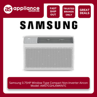 Samsung 0.75HP Window Type Compact Non-Inverter Aircon AW07CGHLAWKNTC