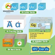 MUNDAUN Letter Handwriting Practice Tool, Preschool Pocket Design Alphabet Learning Pocket Chart, In