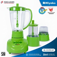Miyako BL152 PF AP Blender / BL152 GF 3in1 2L Plastic Glass Blender + Dry Mill Wet Mill SNIOriginal