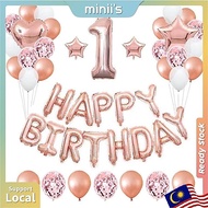 Minii's 1st 21st birthday party decoration 48 PCS Rose Gold Birthday Party Decorations Set Number 20