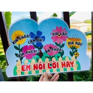 A3 plate I say good words