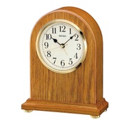 SEIKO Table Mantel Wooden Alarm Clock QXE031B(kayu)