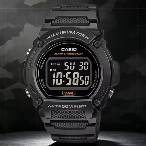 Casio W-219H Series | Digital Sports Watch | 50M Water Resistance | LED Backlight | Stopwatch | Dail