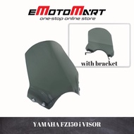 YAMAHA FZ150I WINDSHIELD VISOR WINDSCREEN BLACK #WITH BRACKET #READY STOCK