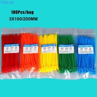76DCXMY 100pcs/pack Cable Ties Hand Tool Cord Strap Line Finishing Zip