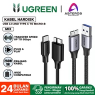 UGREEN Kabel Enclosure Hardisk Usb A dan Usb C to Micro B 10203