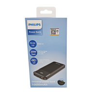 PHILIPS 飛利浦 自帶三線快充行動電源10000mAh  DLP1912CB  黑色