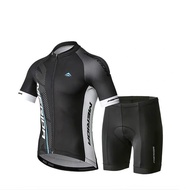 Merida Road Bike Short-Sleeved Cycling Outfit Set Outdoor Road Bike Quick-Drying Cycling Top Breathable Cycling Shorts