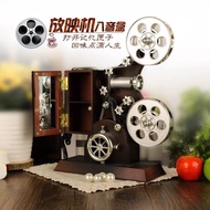 Retro Movie Film Clockwork Music Box Creative Home Decoration Children Gifts Old-fashioned Movie Pro