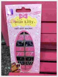 小花花日本精品♥ Hello Kitty 指甲貼彩繪美甲貼 貓臉蝴蝶結