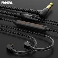 FAAEAL CVJ V2 Original Earphone Cable 4 Cores OFC Detachable Upgrade Wire For IEM Earphones KZ TRN C
