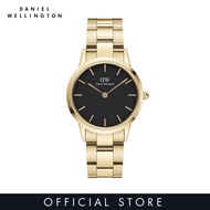 Daniel Wellington Iconic Link 28/32mm Gold watch with Black Dial - DW Watch for Women - Fashion Watc
