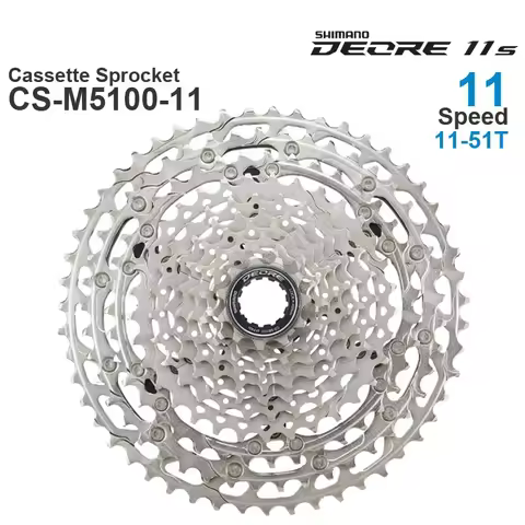 SHIMANO DEORE M5100 11v Cassette Sprocket CS-M5100-11 11-Speed - HYPERGLIDE for MTB bike Original Pa