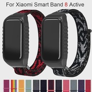 Nylon Loop Strap For Xiaomi Smart Band 8 Active Wristband Replacement Bracelet For Mi Band 8 Active 