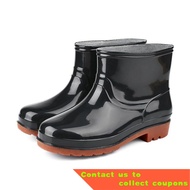 Rain Boots for Women Shoe Cover Men Rain Shoes Couple Rubber Boots Non-Slip Rain Boots Kitchen Rubber Shoes Waterproof C