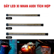 Dây đèn led DẺO XI NHAN AUDI tích hợp dành cho xe máy ô tô DC`12v
