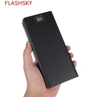 FLASHSKY Battery Charger Box Type C Portable  Holder Charger Box Battery Box Dual USB Ports  Case