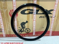 Vành nhôm xe đạp thể thao bánh 700c cao 4cm màu đen 20 24 lỗ