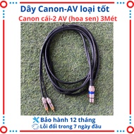 Good quality Canon AV cable, (Canon Female to AV/Lotus) female canon jack cable outputs 1 AV end, ca